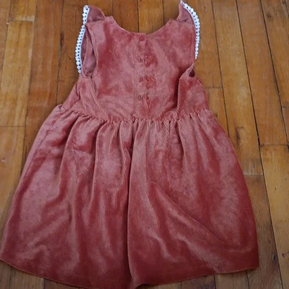 Pumpkin Embroidered Dress Girls 6x 🎃 EUC - Picture 3 of 4